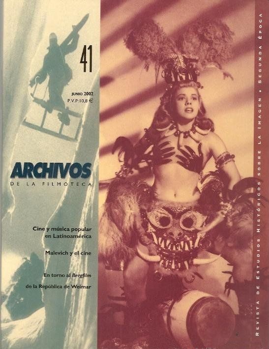 ARCHIVOS DE LA FILMOTECA magazine side cover Issue 41  2002