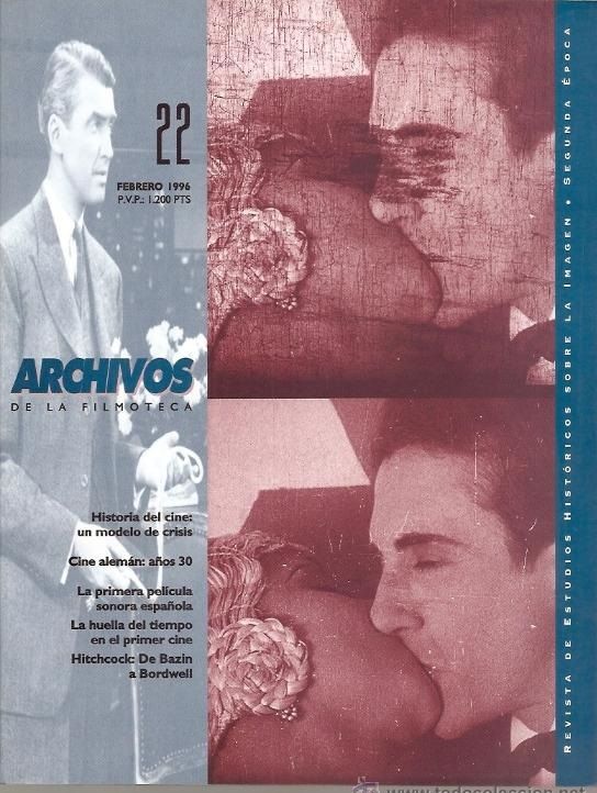 ARCHIVOS DE LA FILMOTECA magazine side cover Issue 22  1996