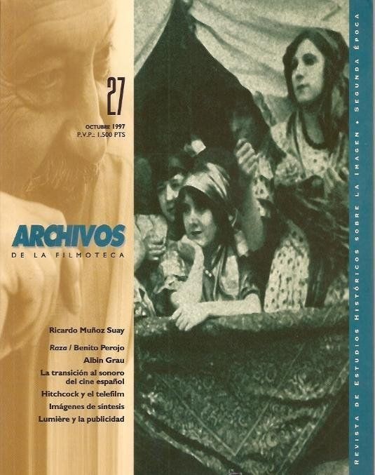 ARCHIVOS DE LA FILMOTECA magazine side cover Issue 27  1997