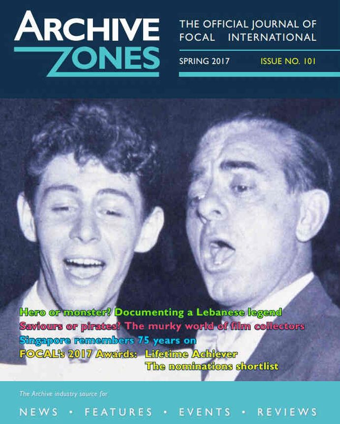 ARCHIVE ZONES magazine side cover Issue 101 Spring 2017