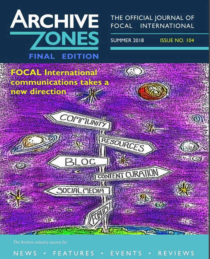 ARCHIVE ZONES magazine side cover Issue 104 Summer 2018