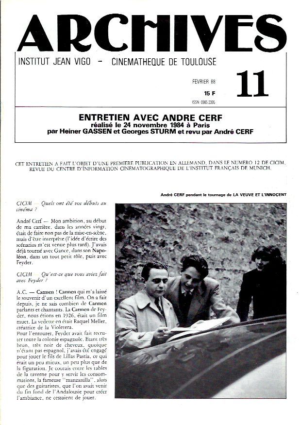 ARCHIVES magazine side cover Issue 11  1988