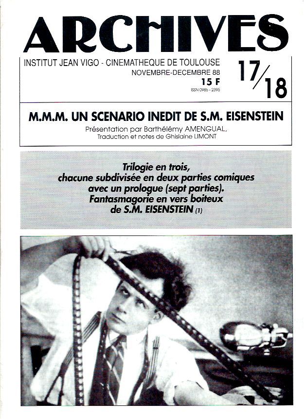 ARCHIVES magazine side cover Issue 17/18  1988