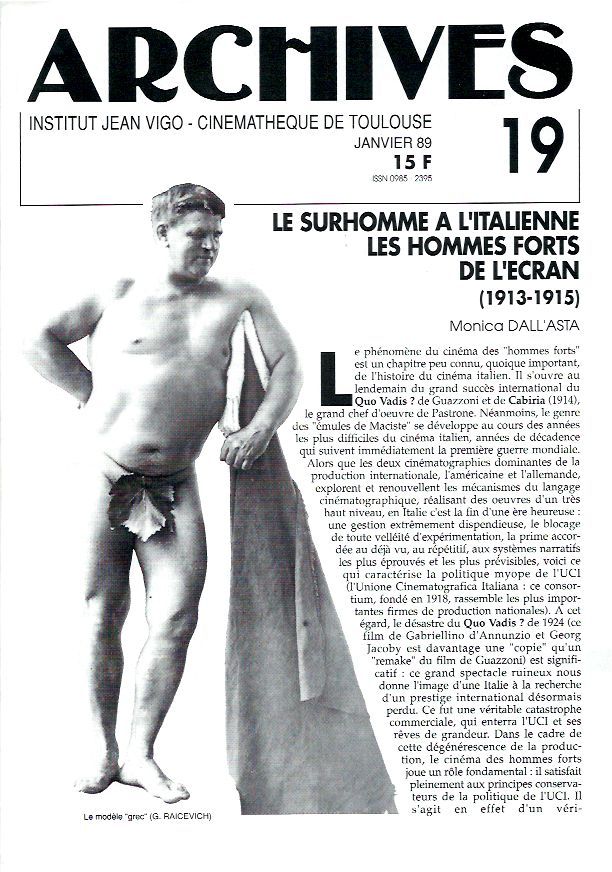 ARCHIVES magazine side cover Issue 19  1989