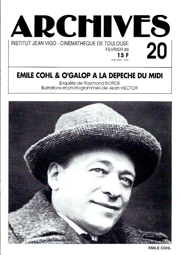ARCHIVES magazine side cover Issue 20  1989