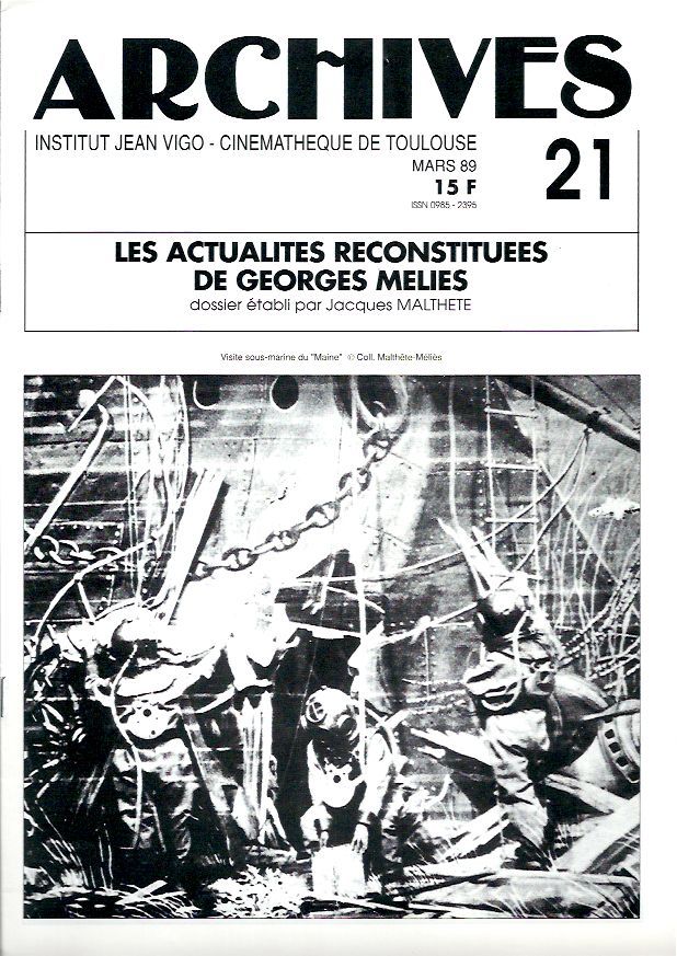 ARCHIVES magazine side cover Issue 21  1989