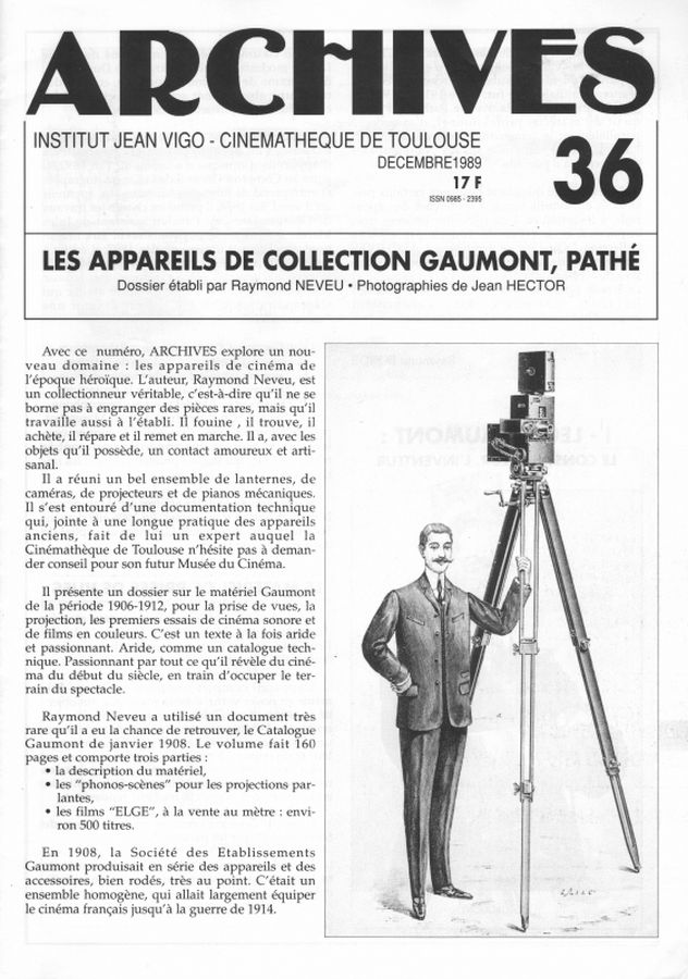 ARCHIVES magazine side cover Issue 36  1990