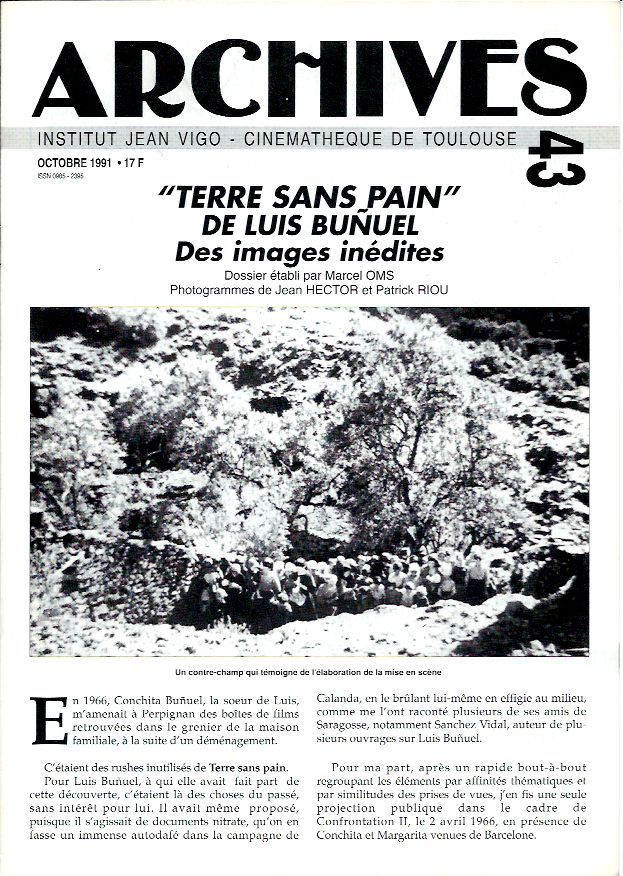 ARCHIVES magazine side cover Issue 43  1991
