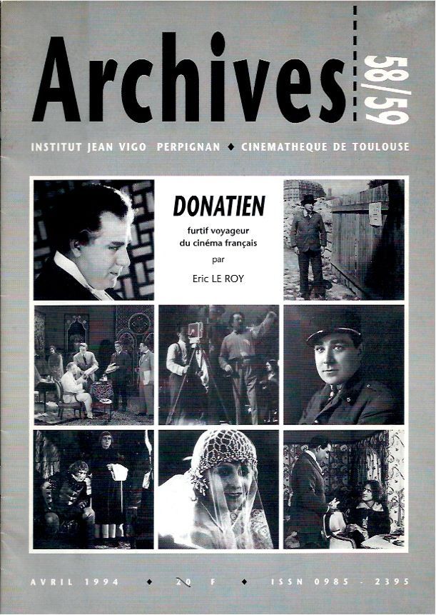 ARCHIVES magazine side cover Issue 58/59  1994