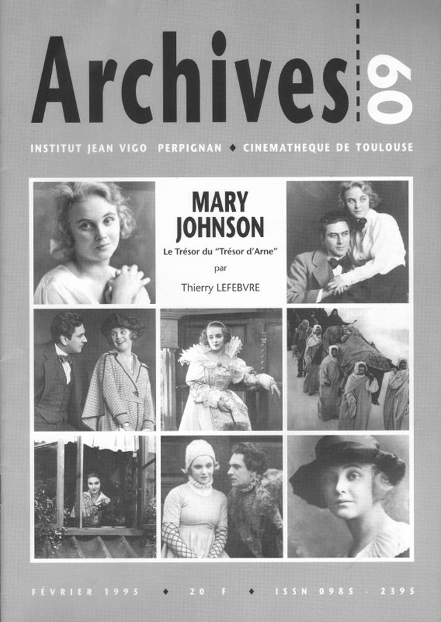 ARCHIVES magazine side cover Issue 60  1995