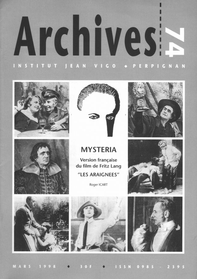 ARCHIVES magazine side cover Issue 74  1998
