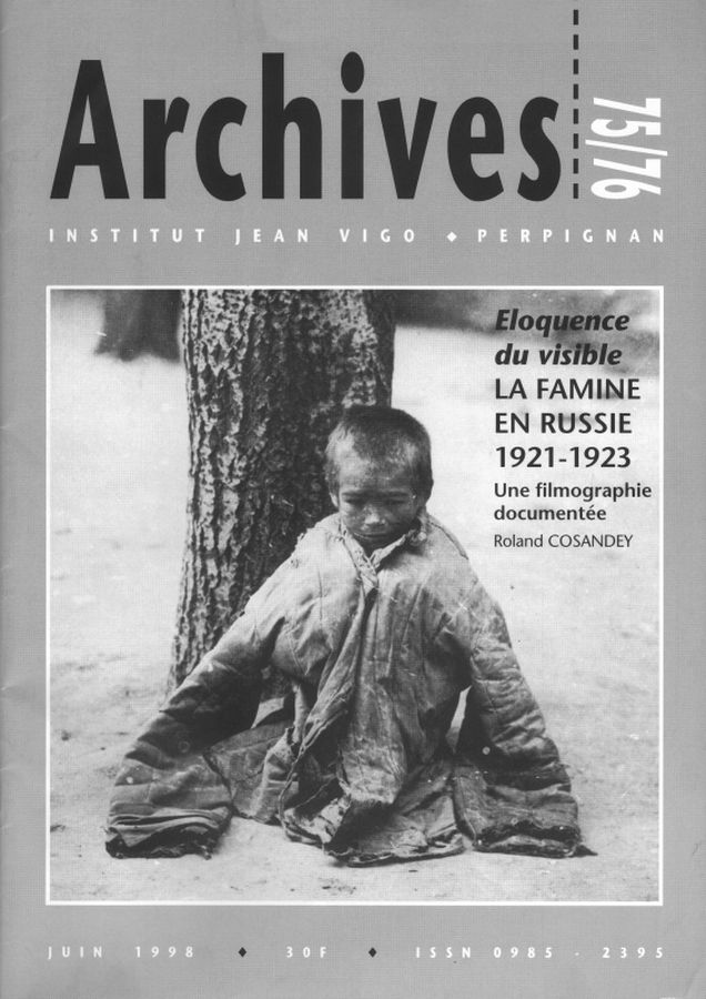 ARCHIVES magazine side cover Issue 75/76  1998