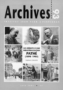 ARCHIVES magazine side cover Issue 93  2003