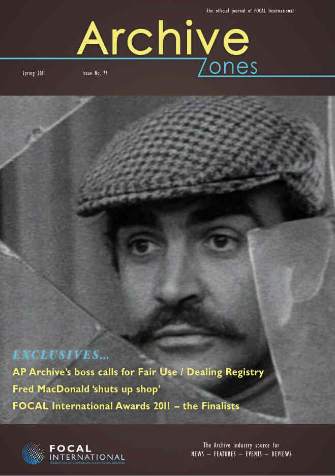 ARCHIVE ZONES magazine side cover Issue 77 Spring 2011