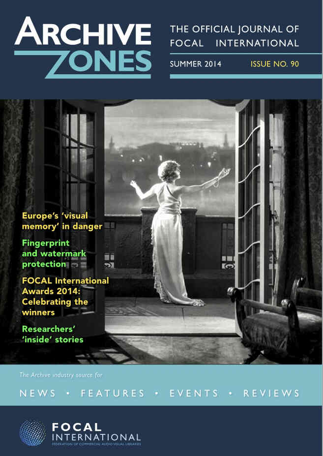 ARCHIVE ZONES magazine side cover Issue 90 Summer 2014