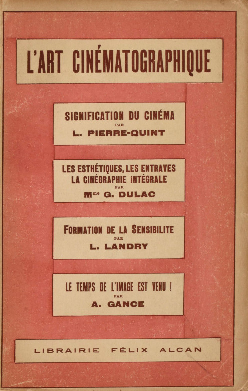 ART CINEMATOGRAPHIQUE magazine side cover Issue 2   1927