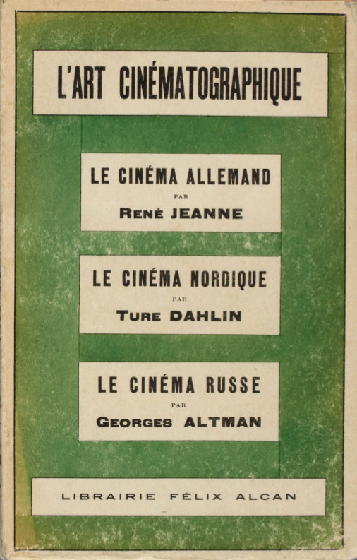 ART CINEMATOGRAPHIQUE magazine side cover Issue 8   1931