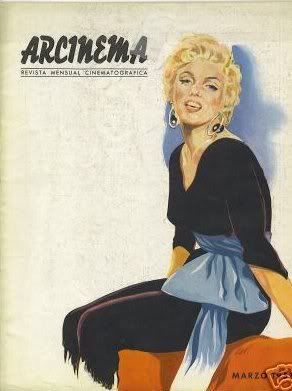 ARCINEMA magazine side cover March 1957