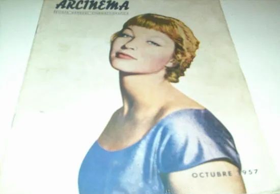 ARCINEMA magazine side cover Issue 10  October 1957