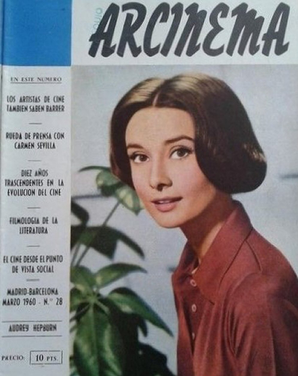 ARCINEMA magazine side cover Issue 28 March 1960