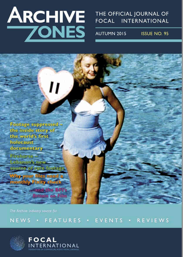 ARCHIVE ZONES magazine side cover Issue 95 Autumn 2015