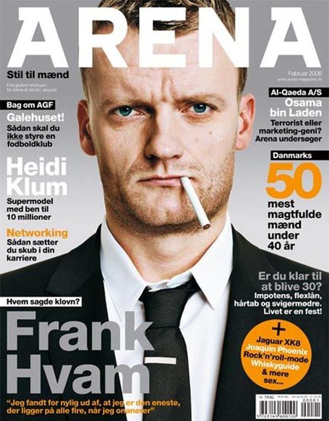 ARENA DENMARK magazine side cover  February 2006