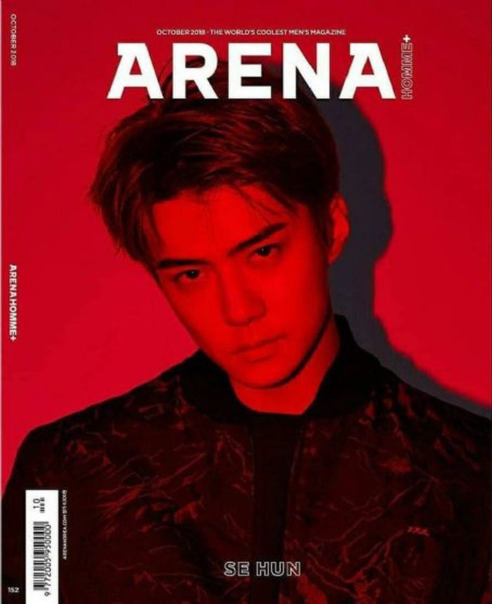 ARENA KOREA magazine side cover  October 2018