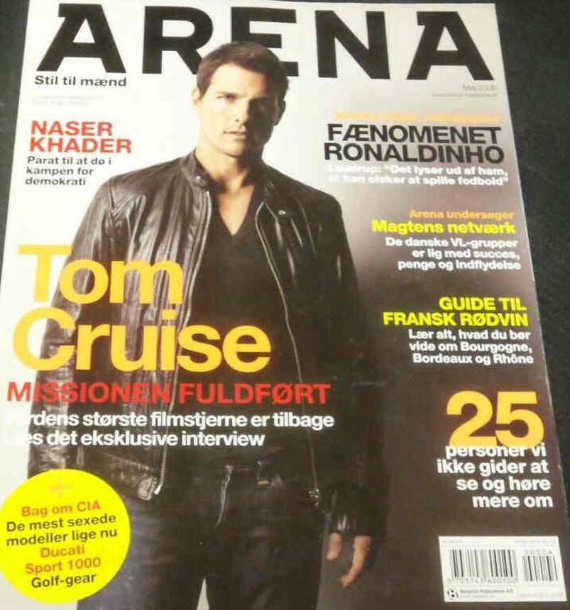 ARENA NORWAY magazine side cover  May 2006