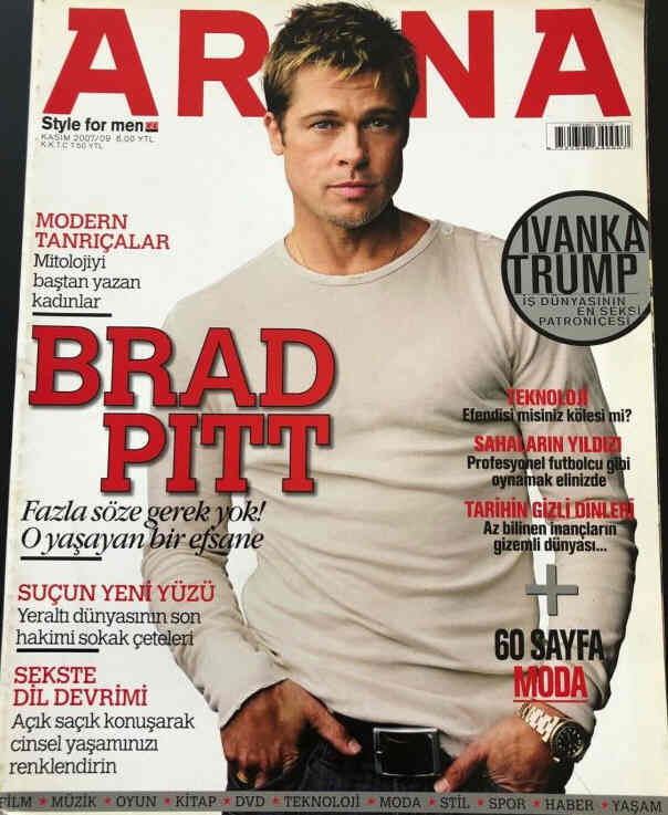 ARENA TURKEY magazine side cover  November 2007