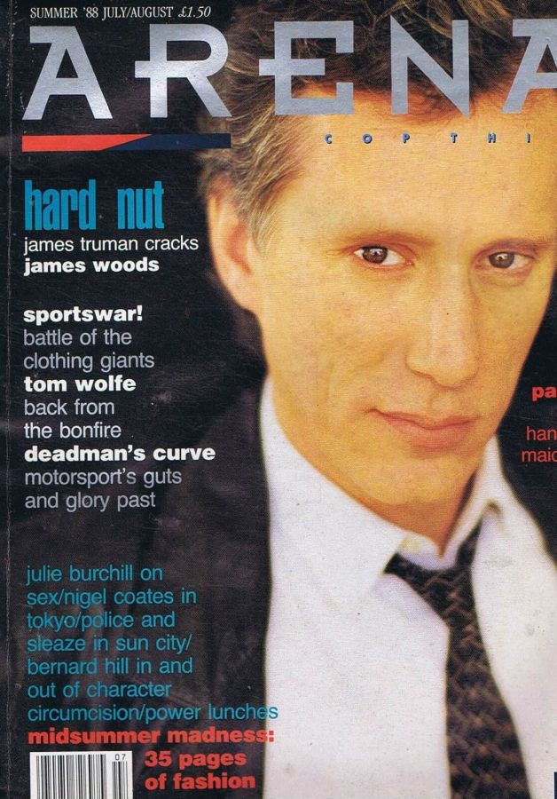 ARENA UK magazine side cover  July/August 1988
