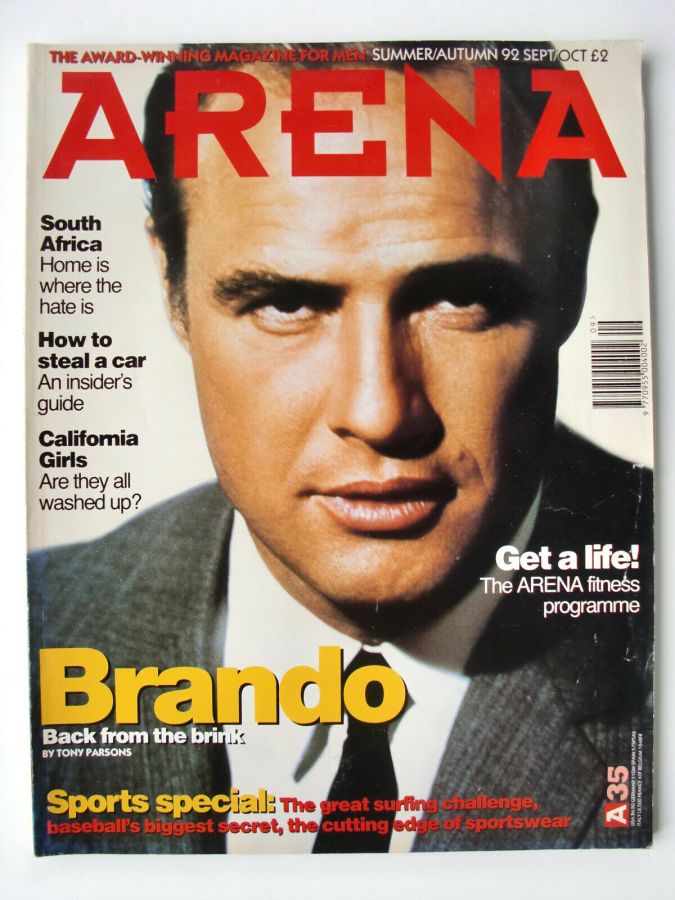 ARENA UK magazine side cover  September/October 1992