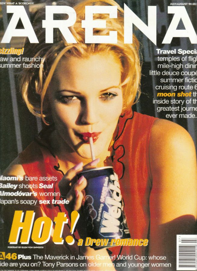 ARENA UK magazine side cover  July/August 1994