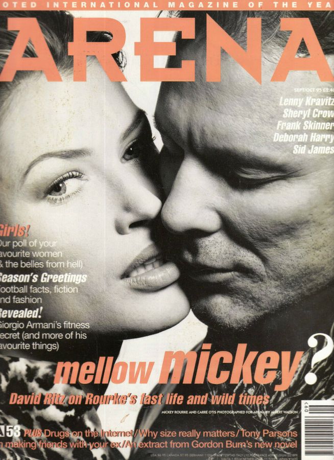 ARENA UK magazine side cover  September/October 1995