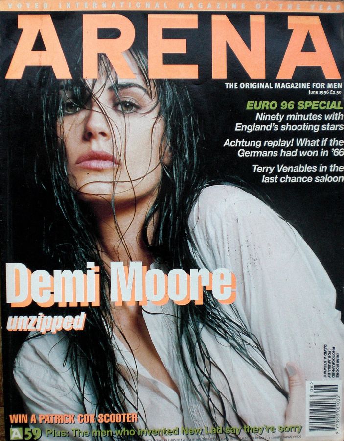 ARENA UK magazine side cover  June 1996