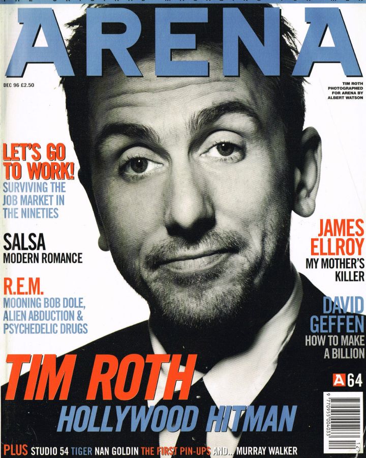 ARENA UK magazine side cover  December 1996