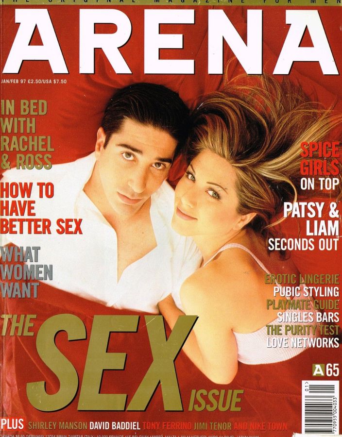 ARENA UK magazine side cover  January/February 1997