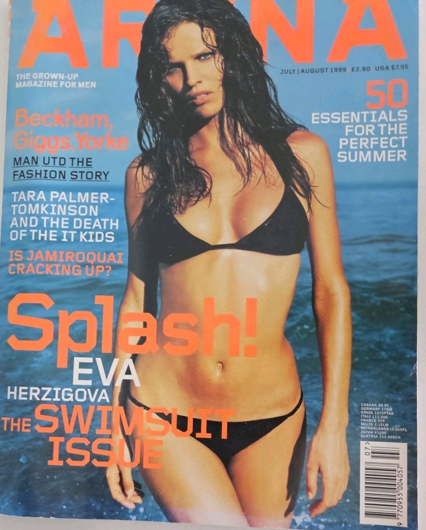 ARENA UK magazine side cover  July/August 1999