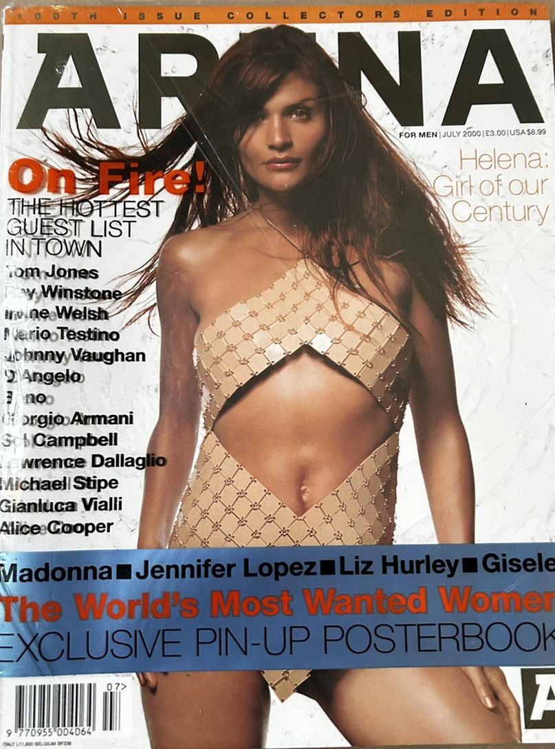 ARENA UK magazine side cover  July 2000