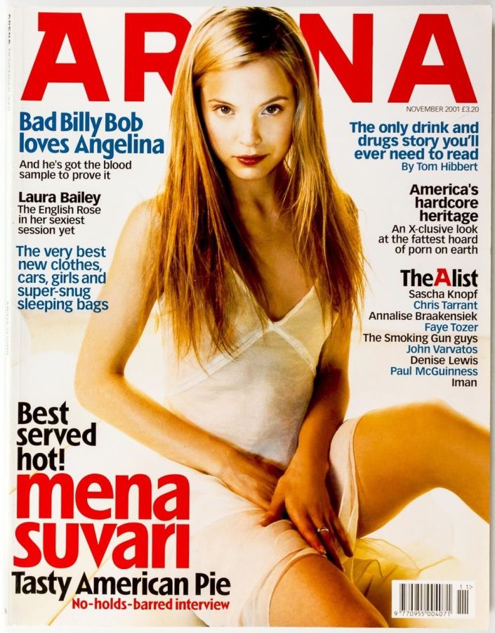 ARENA UK magazine side cover  November 2001