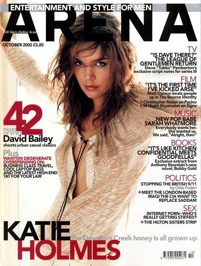 ARENA UK magazine side cover  October 2002