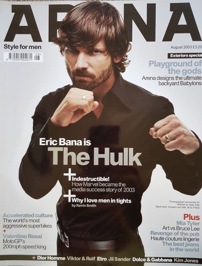 ARENA UK magazine side cover  August 2003