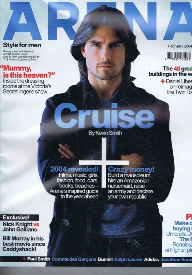 ARENA UK magazine side cover  February 2004