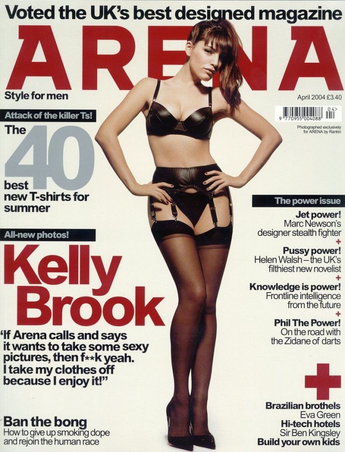 ARENA UK magazine side cover  April 2004
