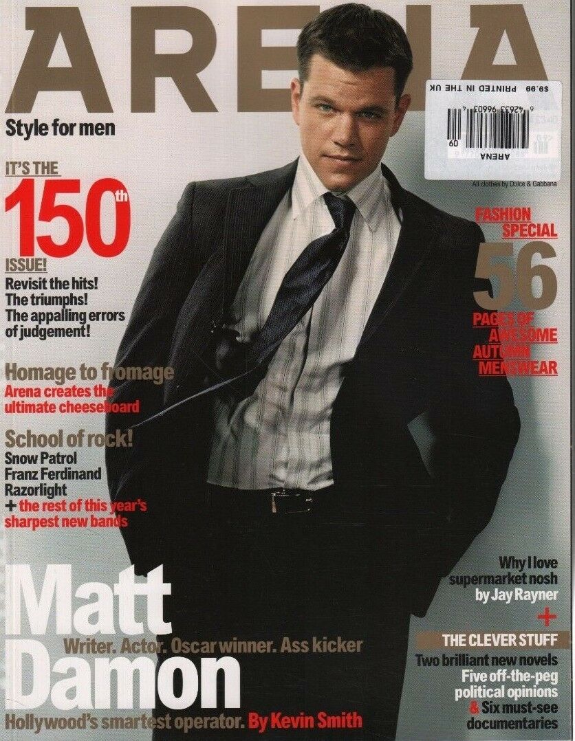 ARENA UK magazine side cover  September 2004