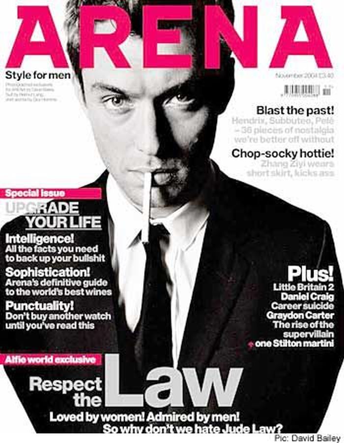 ARENA UK magazine side cover  November 2004