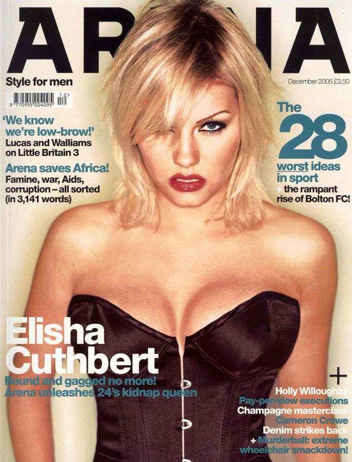 ARENA UK magazine side cover  December 2005