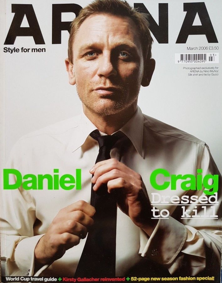 ARENA UK magazine side cover  March 2006