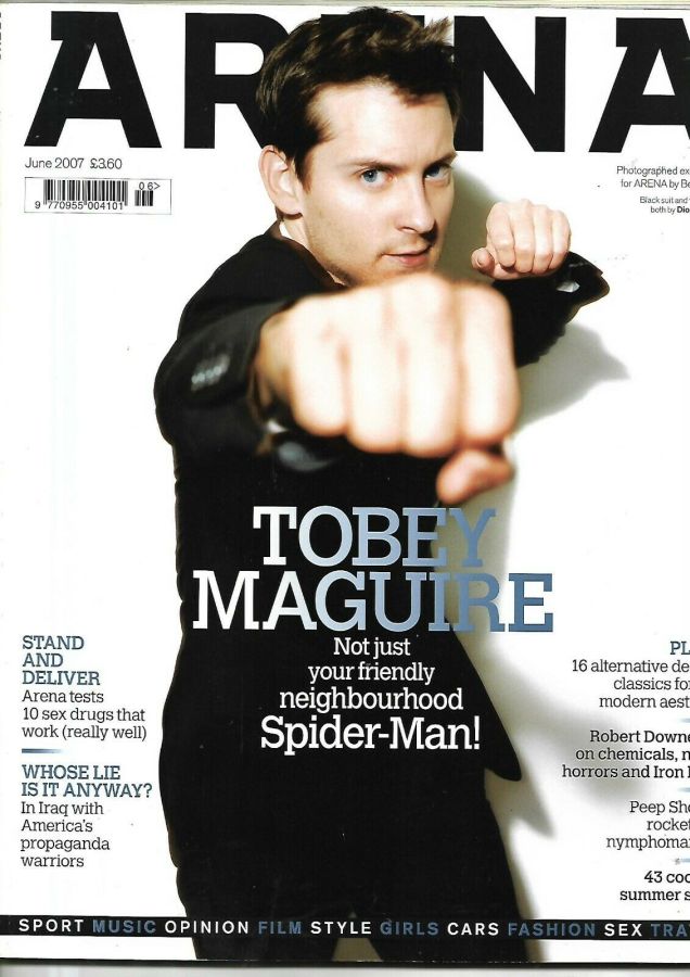 ARENA UK magazine side cover  June 2007