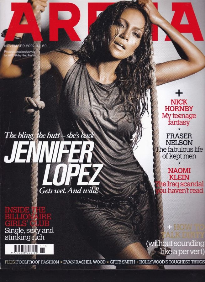ARENA UK magazine side cover  November 2007