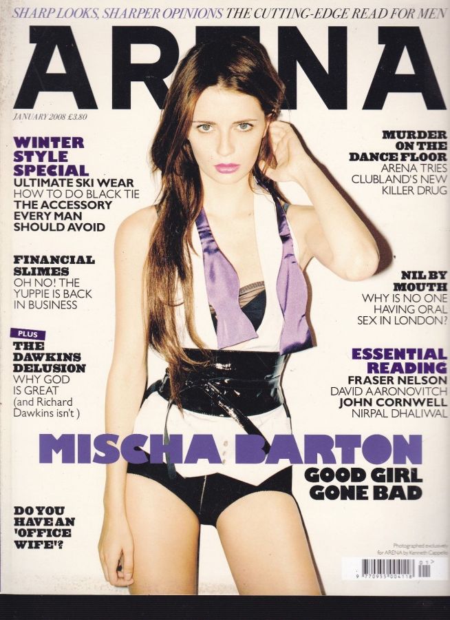 ARENA UK magazine side cover  January 2008